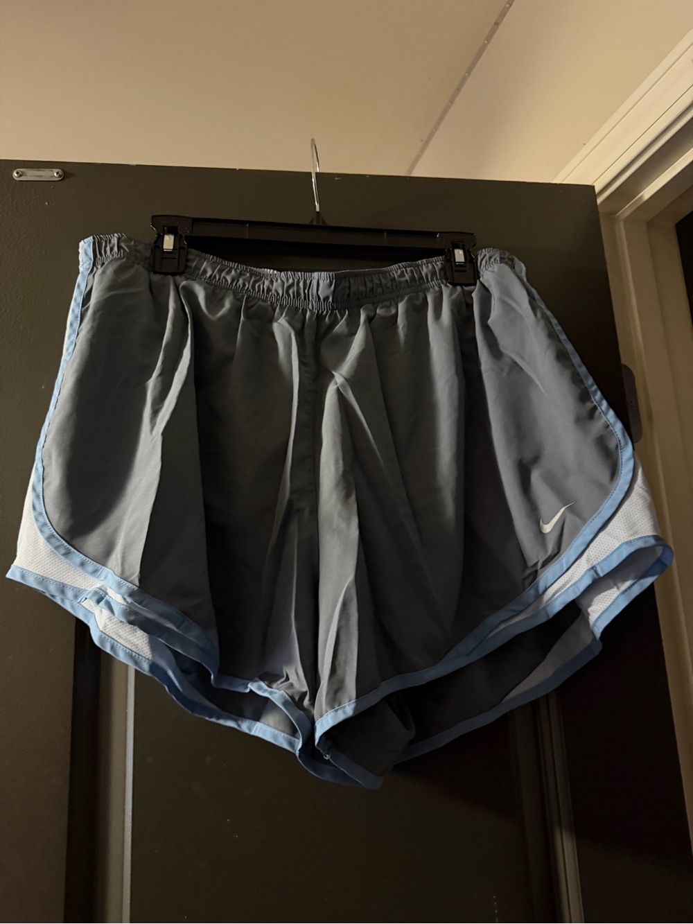 Nike Women’s Blue Athletic Shorts with Contrast Trim